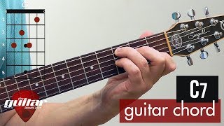 How to play the C7 chord  Beginner guitar lesson [upl. by Epilif]