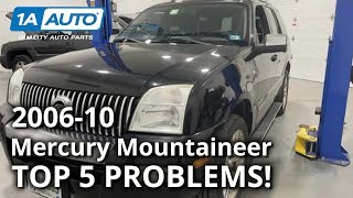 Top 5 Problems Mercury Mountaineer SUV 3rd Generation 200610 [upl. by Tracee817]