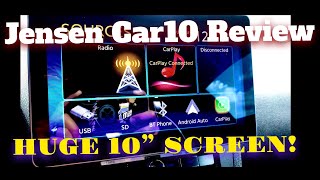 Jensen 10 inch screen Car1000 car stereo review [upl. by Ahsitneuq984]