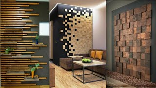 100 Wooden wall decorating ideas for living room interior wall design 2025 [upl. by Nosa]