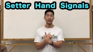 Front Row Setter Hand Signals PART 12  Volleyball Tutorial [upl. by Mikkel438]