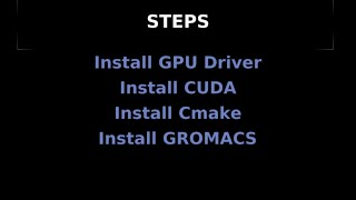 Any GROMACS installation with GPU [upl. by Grunenwald]