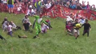 Cheese Rolling at Coopers Hill Gloucestershire  2016 [upl. by Fiertz412]