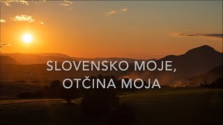 Hrdza  Slovensko moje otčina moja Lyrics Video [upl. by Clough574]