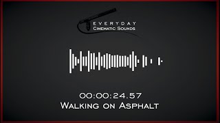 Footsteps Walking on Asphalt  HQ Sound Effects [upl. by Altman]