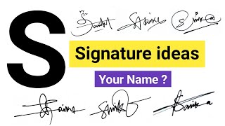 ✅ How to Draw S Signature in 10 Different Styles  S Signature Style  Sarika Signature Style [upl. by Borchers]