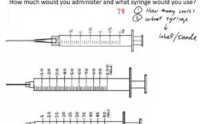 U100 Insulin Dosage Calculation Two Examples [upl. by Birdt]