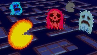 PacM̬̦̩̹̌͢a̪͓̮̼͍̗͑̿ͫn̛̥͈ͅ  The horror ending of a creepy damaged PacMan ROM [upl. by Atiuqahc]