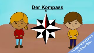 Lernvideo 4 Der Kompass  HSU Grundschule [upl. by Nylessoj]