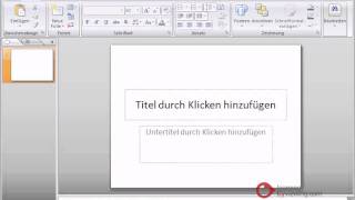 Powerpoint Präsentation Tutorial Deutsch Einleitung [upl. by Akemaj]