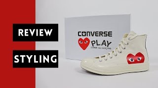 Comme Des Garcons Converse Review  How to Style [upl. by Varien]