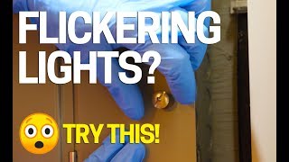 How to Fix Flickering Lights in Your House  Blinking  Flashing [upl. by Weig]