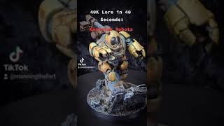 40K Lore in 40 seconds Kastelan Robots [upl. by Beffrey605]