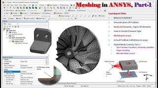 Meshing in ANSYSGlobal Mesh ControlPart1 [upl. by Nodanrb]