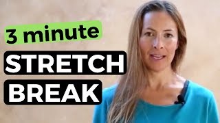 3 Minute Stretch Break  Office Yoga [upl. by Ecnarwal]