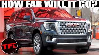 You Wont Believe How Far This Yukon Denali Diesel Will Go On One Tank Road Trip Review [upl. by Rolan777]