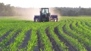 Interseeder Planting Cover Crops Into a Growing Corn Crop [upl. by Kiker]