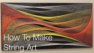 How to make String Art  Tutorial [upl. by Ecirtaemed]