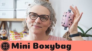 Mini Boxybag nähen  kostenloses Schnittmuster [upl. by Refinneg]