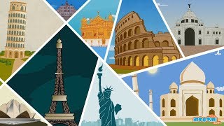 15 Famous Monuments Around The World  Fun Facts Video  Kids Education by Mocomi [upl. by Fedora307]