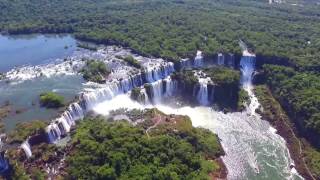 DRONE footage  Iguazu Falls [upl. by Nybbor]