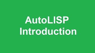 How to write AutoLISP programs [upl. by Nauqes]