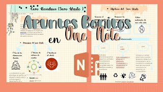 Como hacer Apuntes Bonitos en OneNote  Simple y Sencillo [upl. by Magnum]