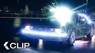 Zeitreise im DeLorean  ZURÜCK IN DIE ZUKUNFT Clip German Deutsch 1985 [upl. by Ainar]