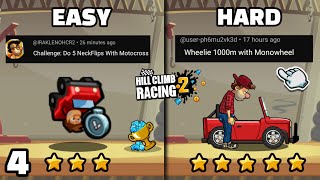 7 Difficult Challenges in HCR2 🫨 4  Hill climb racing 2 [upl. by Ahsinrev]