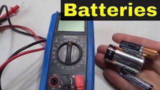 How To Test Standard Batteries With A Multimeter AA AAA CTutorial [upl. by Frye908]