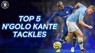 Ngolo Kantes Defensive Masterclass  Top 5 Tackles [upl. by Ille]