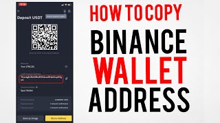 How to copy Binance Wallet Address [upl. by Desirea]