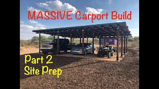 DIY 3Bay Carport Build Part 2 Site Prep [upl. by Blase]