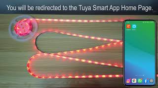 How to connect our JESLED WiFi LED Strip Light with the Tuya Smart App [upl. by Adlig967]