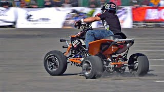 Sick Quad Stunts on KTM 525XC [upl. by Ixela516]