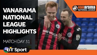 Vanarama National League Highlights Show Matchday 31 [upl. by Leimad270]