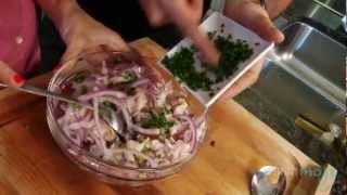 How to Make Ceviche Peruvian Seafood Dish [upl. by Ahsenek]