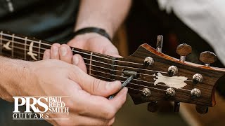 How To Make A Simple Truss Rod Adjustment  PRS Guitars [upl. by Ayian325]