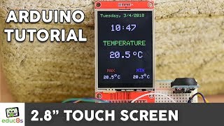 Arduino TFT LCD Touch Screen Tutorial 28quot ILI9341 Driver also for ESP32 [upl. by Publus]