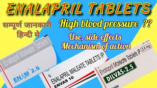 Enalapril tabletsEnalapril maleate tablet Use side effects mechanism of action [upl. by Gona268]