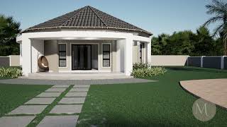 2 Bedroom Rondavel House Plan MYP R003 1S [upl. by Ainna]