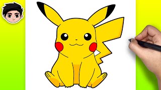 How To Draw Pikachu  Pokemon  Easy Step By Step Tutorial [upl. by Marissa]