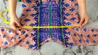 Kameez Cutting And Measurements Step By Step  In Urdu [upl. by Sudnor]