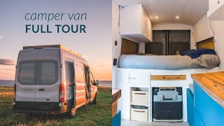 The Tour  Ford Transit Camper Van Conversion [upl. by Nessim]