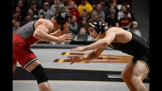 Nick Suriano amp Desanto had to be pulled off each other 😮  Big Ten 133lb Semi Finals [upl. by Jeanine]