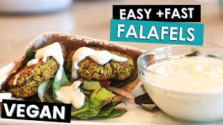 Healthy FALAFEL amp TZATZIKI  Vegan Oil Free [upl. by Einahc466]