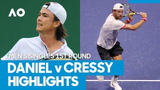 Taro Daniel vs Maxime Cressy Match Highlights 1R  Australian Open 2021 [upl. by Adniralc223]