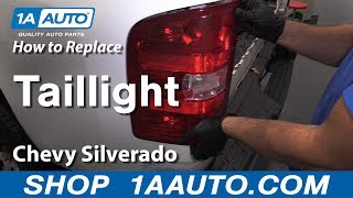 How to Replace Taillight 0713 Chevy Silverado [upl. by Elirpa]