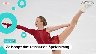 Bijzonder Nederlandse kunstschaatsster schittert op WK [upl. by Canale]