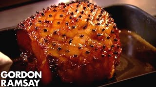 CHRISTMAS RECIPE Honey Glazed Ham With Pear amp Saffron Chutney [upl. by Benjy32]